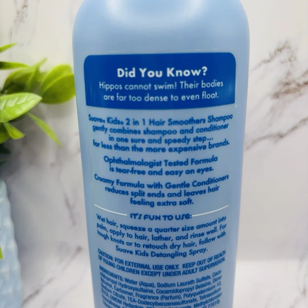 Suave For Kids 2-in-1 Shampoo Smoothers Blueberry Thrills Detangling 18.1 fl.oz